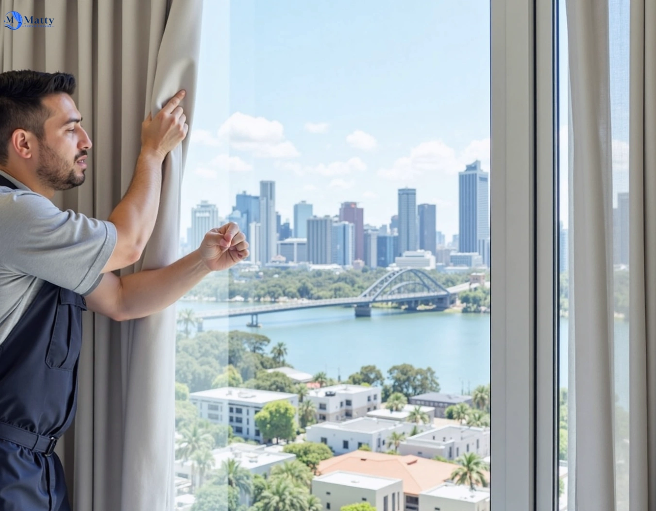 Professional curtain steam cleaning service gordon-vic QLD by Matty Curtain Cleaning